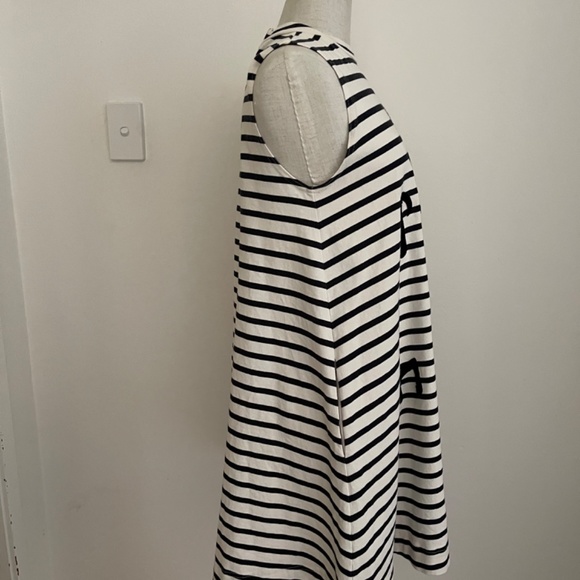 Gorman + Monika Forsberg Music Note Black & White Stripe Dress size 10 - Picture 4 of 9